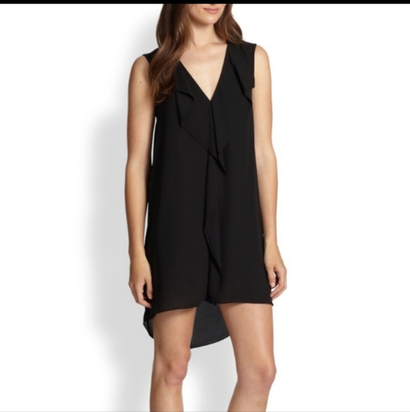 BCBGMAXAZRIA Jena Ruffle Front Shift Dress - Picture 1 of 11